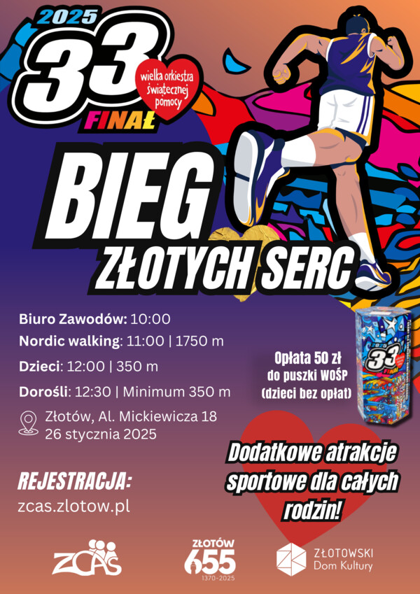 Bieg Złotych Serc - WOŚP 2025