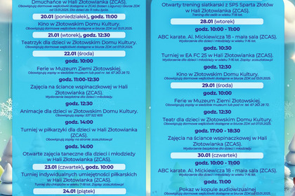 Ferie zimowe w Złotowie