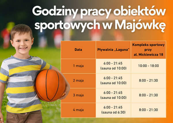 Godziny pracy - Majówka