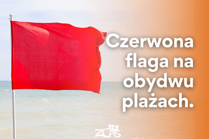 Czerwona flaga na kąpieliskach