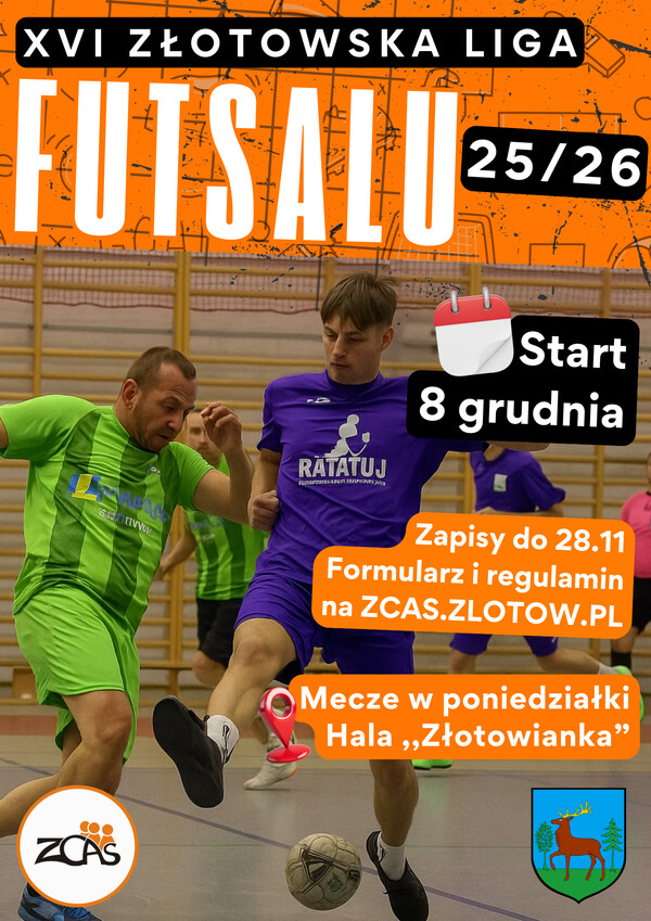 Ostatnie dni zapisów! Złotowska Liga Futsalu 2025/2026