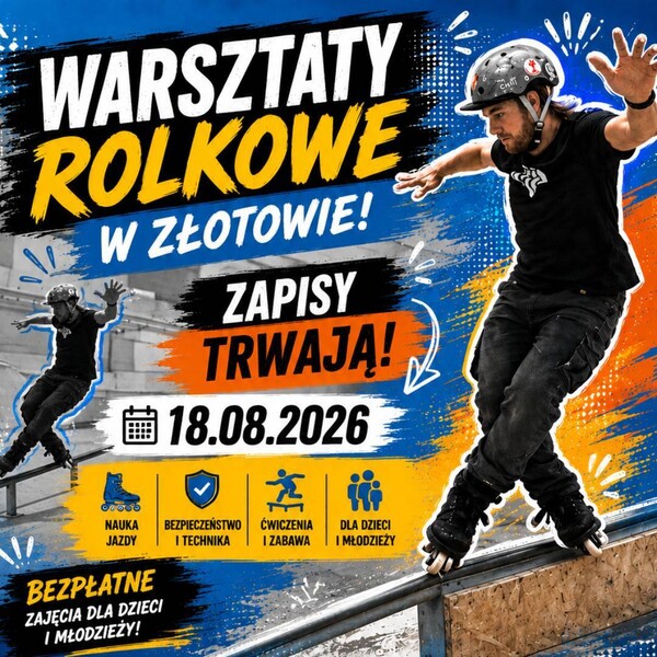 Warsztaty Rolkowe w Złotowie – bezpłatne zajęcia dla dzieci i młodzieży!