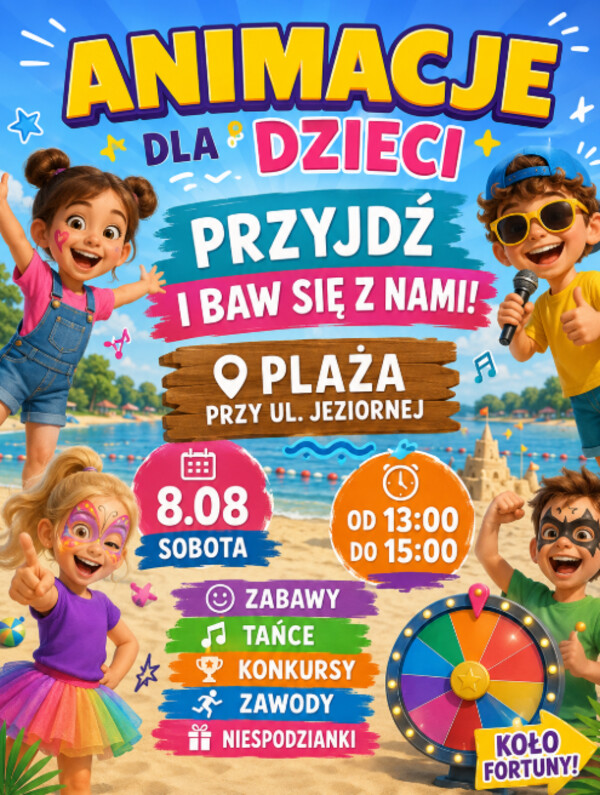 wakacyjne Animacje Dla Dzieci na Plaży