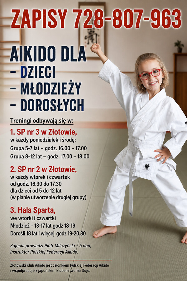 Ruszają zapisy na treningi Aikido w Złotowie!